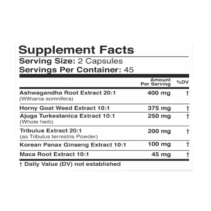 Maca Ashwagandha Capsules Manufacturer - Dietary Supplements for Adults Not Teenagers