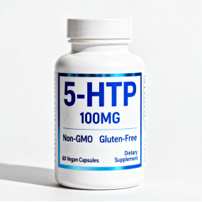 5-HTP Capsules Manufacturer - Factory Supply GMP Certified 100mg Mood Sleep