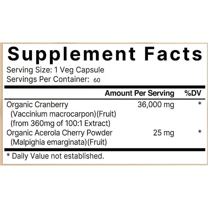 Probiotic Capsules Supplier - OEM/ODM Hot Sales Women All-in-1 Cranberry D Mannose