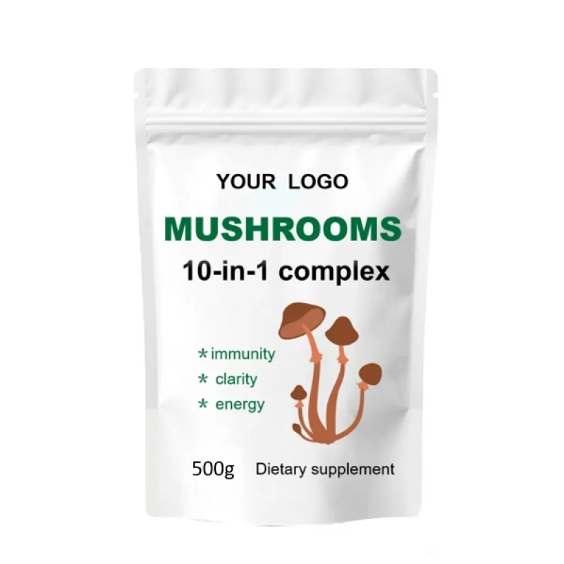 Mushroom Powder Complex Supplier - 10-in-1 Lions Mane Reishi Shiitake Chaga Blend