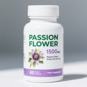Passion Flower Capsules Supplier - 1500MG Pure Extract 60 Vegan Herbal Gluten Free