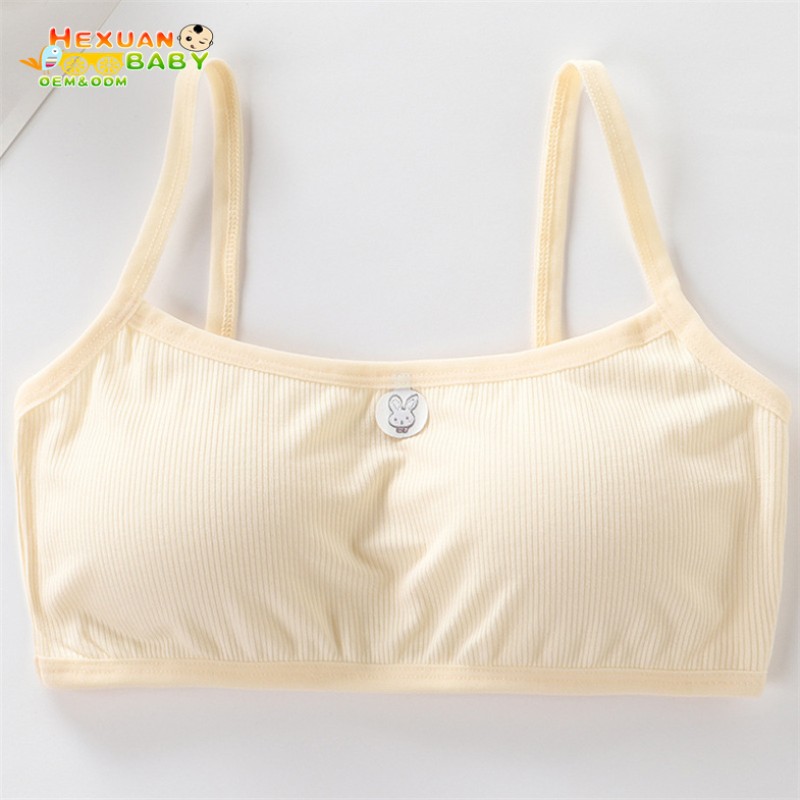 Kids Training Bra Factory - Wholesale Comfortable 6 Color Cotton Girls Sports Bras