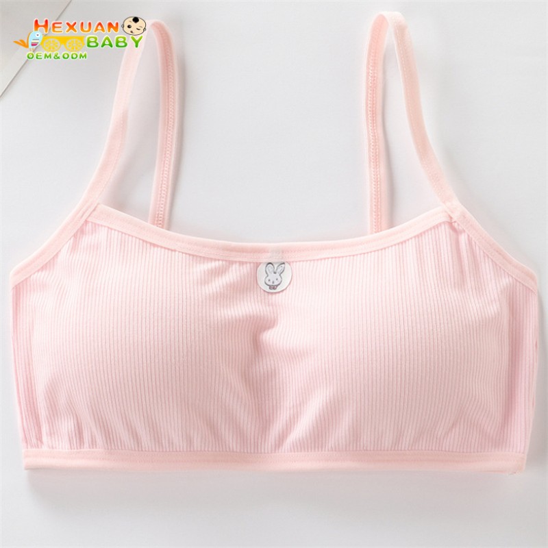 Kids Training Bra Factory - Wholesale Comfortable 6 Color Cotton Girls Sports Bras