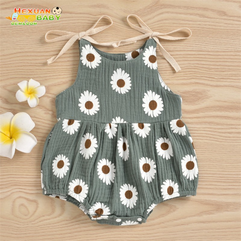 Baby Girls Onesie Factory - Summer Sleeveless Cotton Bodysuit Kid Jumpsuits Rompers