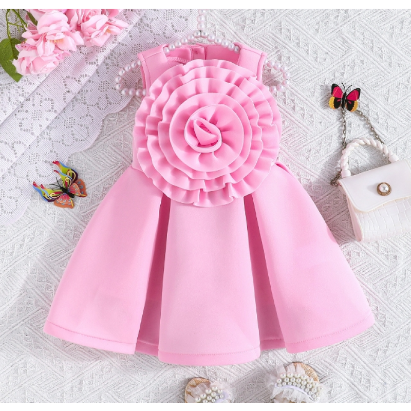 Children Princess Dress Factory - European American Style Formal With Oversized Ruffles
