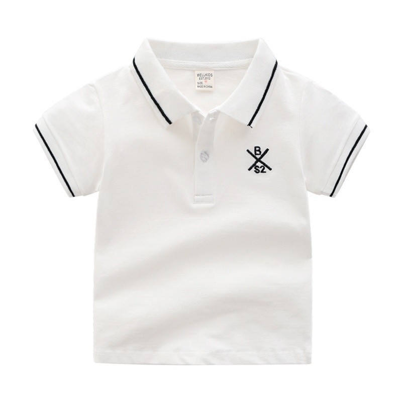 Children T-Shirt Manufacturer - Casual Short Sleeve Cotton POLO-Neck Soft Knitted Animal
