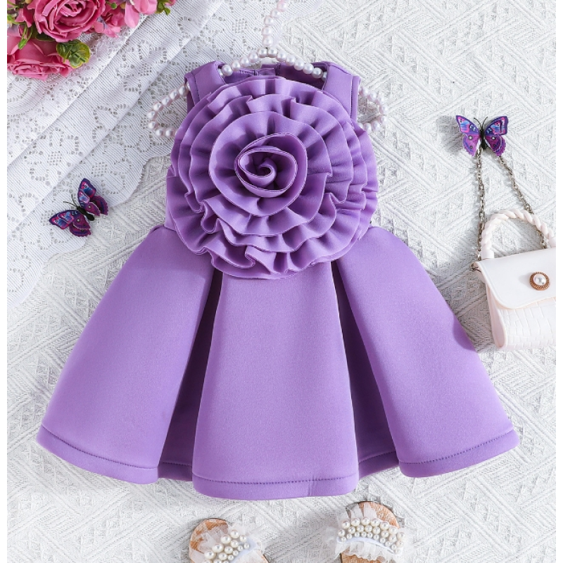 Children Princess Dress Factory - European American Style Formal With Oversized Ruffles