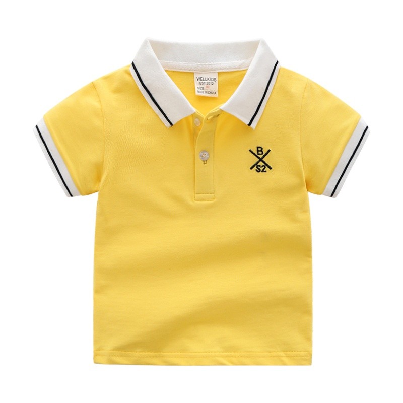 Children T-Shirt Manufacturer - Casual Short Sleeve Cotton POLO-Neck Soft Knitted Animal