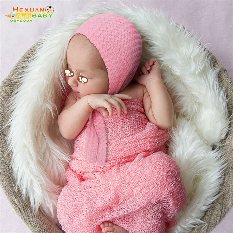 Newborn Photography Set Factory - Long Knotted Hat Bodysuit Set Photo Shoot Outfits