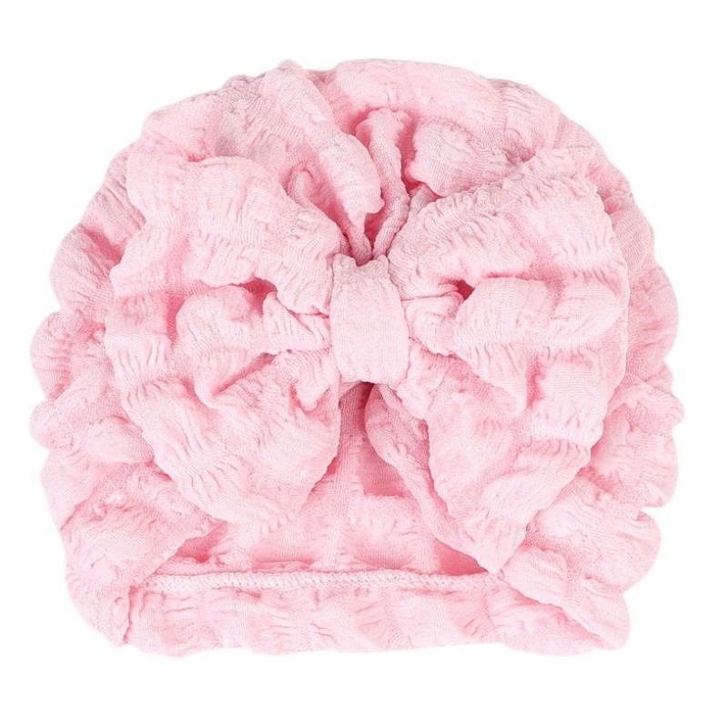 Newborn Headdress Supplier - 2024 New Cute Cotton Turban Solid Color Headband Bow