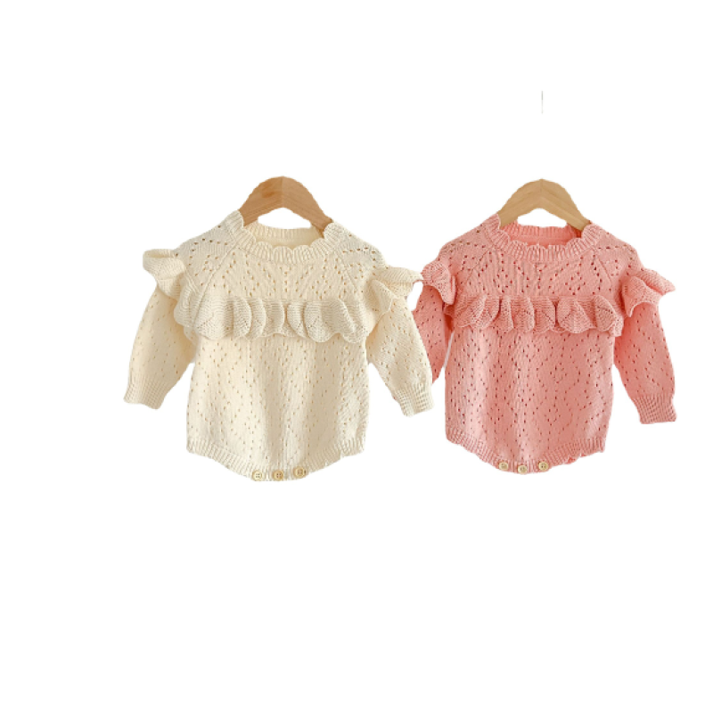 Baby Clothes Supplier - 2025 Autumn Long Sleeved Cotton Sweater Newborn Girls Romper