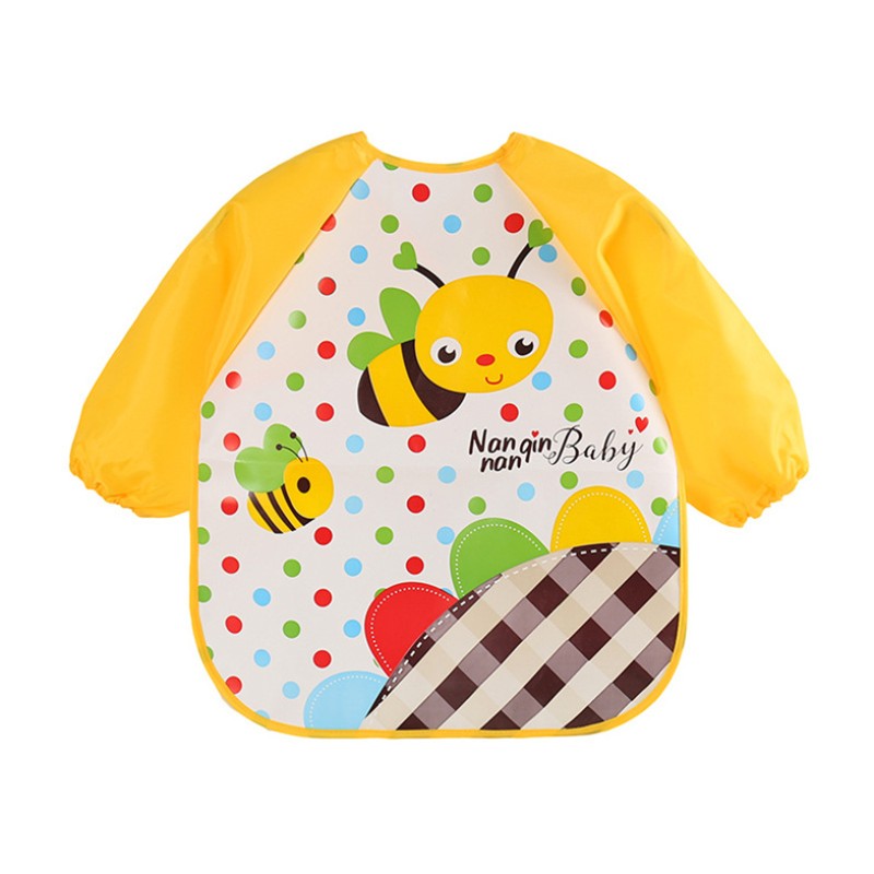 Baby Bandana Bibs Supplier - Cute Cartoon Waterproof Infant Eating Children Drawing Apron