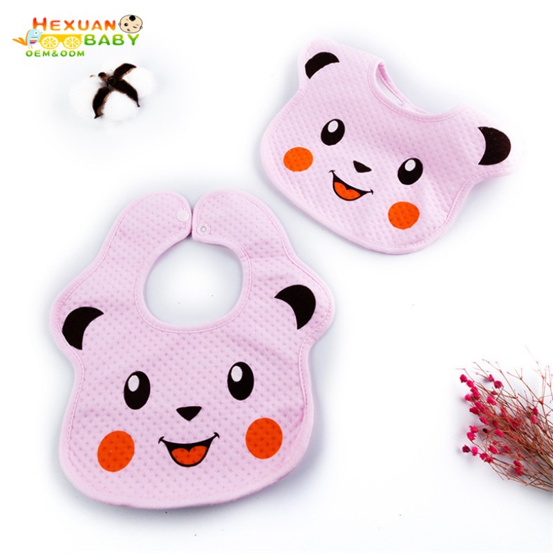 Baby Bibs Supplier - New Design Adjustable Cotton Muslin Plain White for Kids