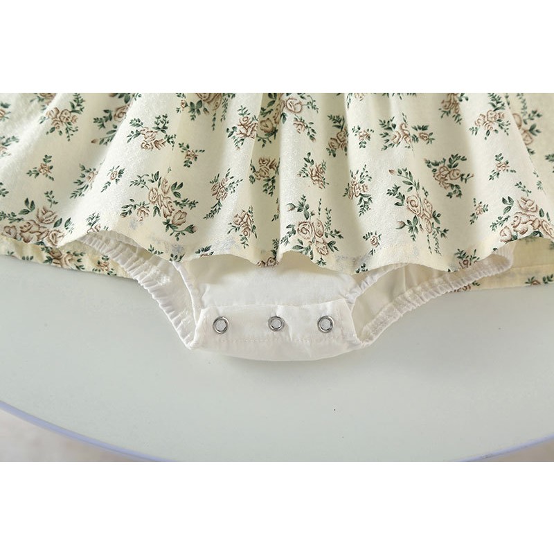 Baby Girl Clothes Supplier - 3-24Months Summer with Hat Cute Floral Lace Jumpsuits