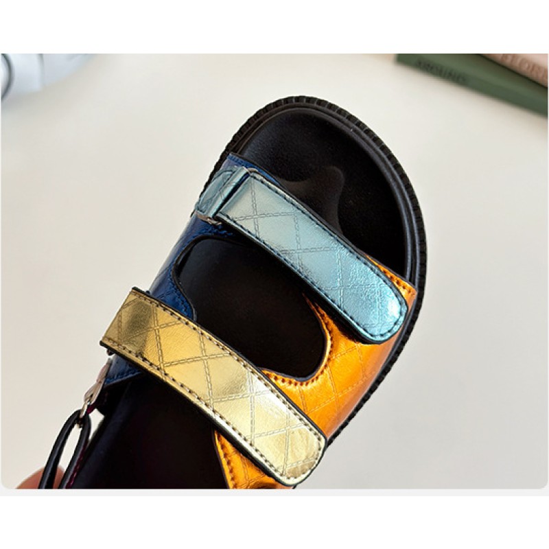 Children Sandals Supplier - 2025 Summer Versatile Colorful Sandals Rubber Sole Fashion