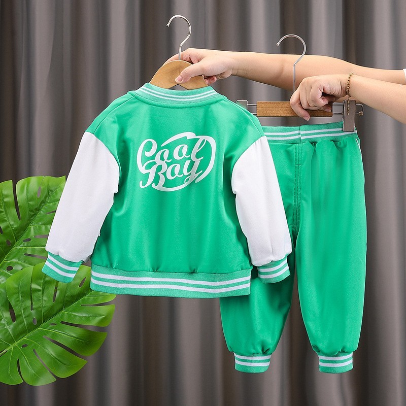 Baby Boy Suit Manufacturer - 3pcs/set Baseball Suit Spring Autumn Two-Piece Set Unisex