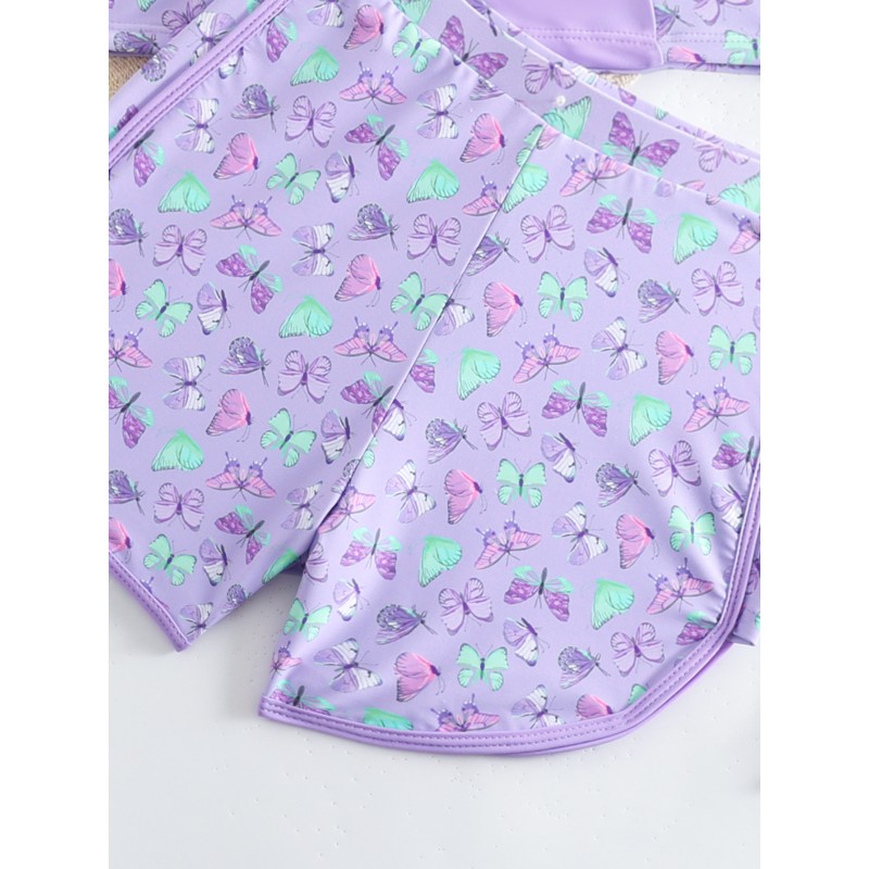 Girls Swimsuit Factory - Casual Two-Piece with Shorts UV Protected Bathing Suit Summer