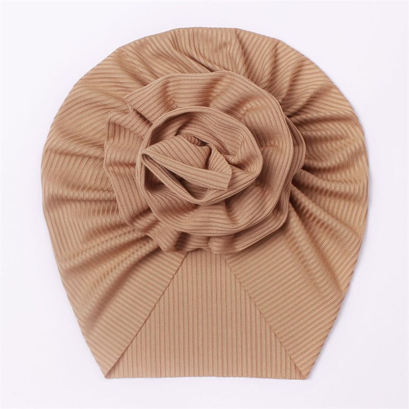Baby Turban Hats Supplier - Fashion New Design Plush Ribbed Cotton Solid Color Soft