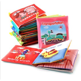 Stroller Toys Factory - Animal Stroller Rattle Soft Cloth Books Early Learning for Kids