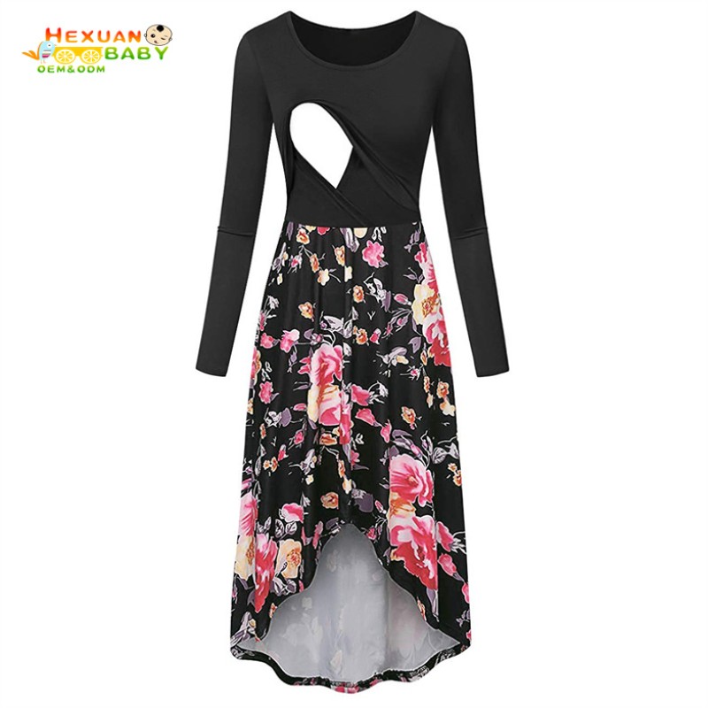 Maternity Dress Supplier - Casual Feeding Summer Sleeveless Nursing Dresses Pregnancy