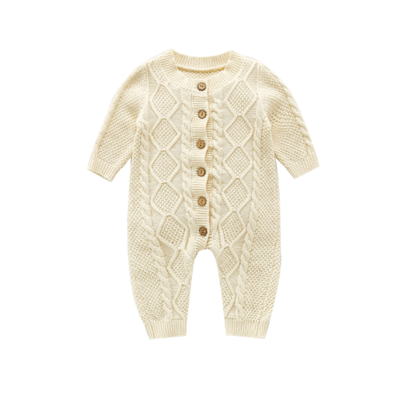 Baby Girls Romper Manufacturer - 2025 Floral Plaid Long Sleeved Sweater Jumpsuit