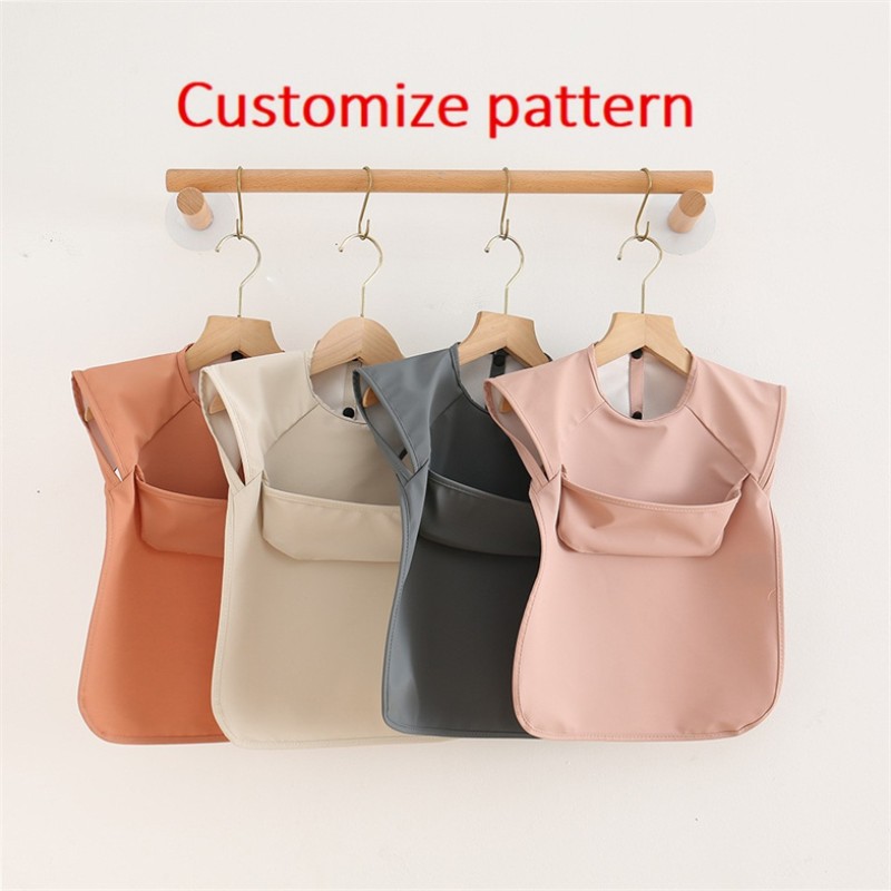 Baby Bib Supplier - Customized High Quality Smock Bib Sleeveless Waterproof