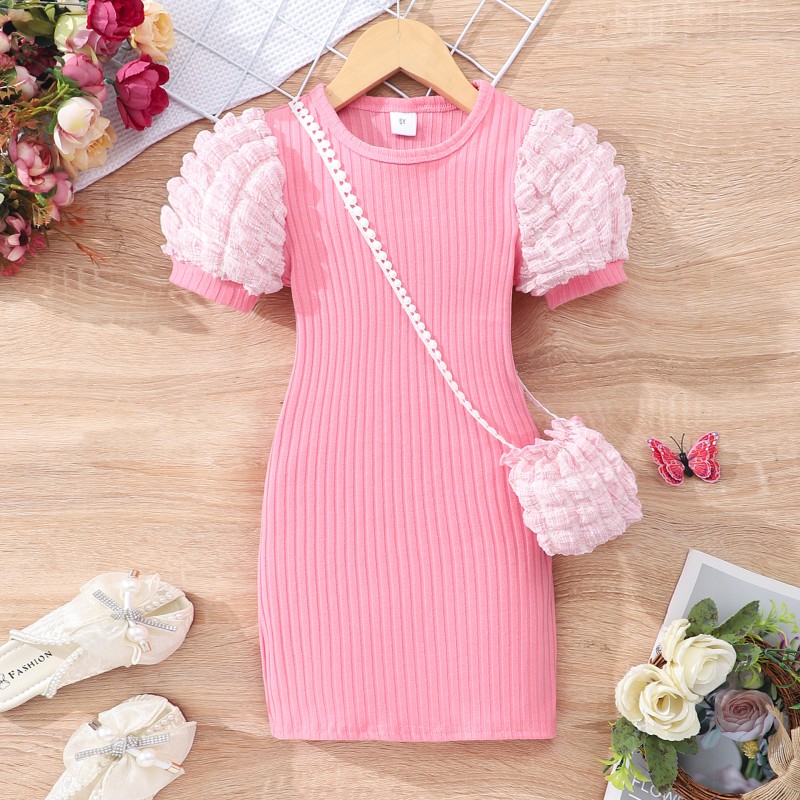 Summer Girl Dress Supplier - Fluffy Lace Dress Fly Sleeve Toddler Cake Dress 2-7Y