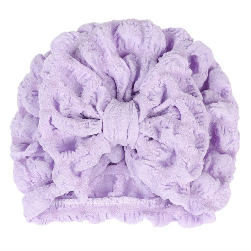 Newborn Headdress Supplier - 2024 New Cute Cotton Turban Solid Color Headband Bow