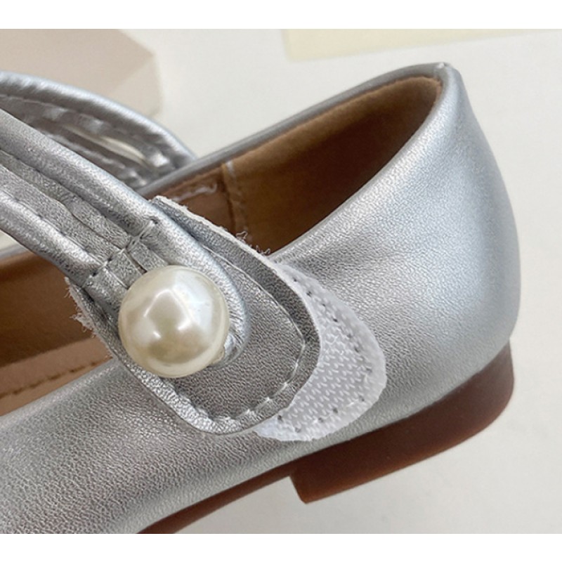 Korean Style Shoes Factory - New Spring Autumn Children Party Shoes Soft Sole Flower