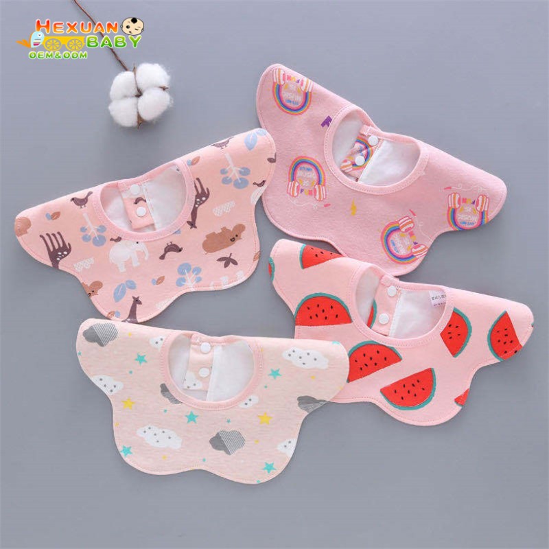 Muslin Bib Factory - Cotton Baby Bibs Set and Burp Cloths Newborn Feeding
