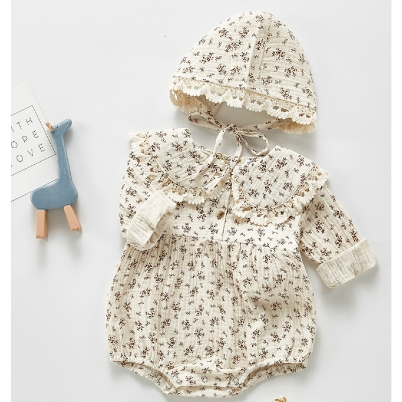 Infant Jumpsuit Manufacturer - Spring Jacquard Long Sleeve Toddler Unisex Casual Clothes