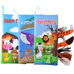 Baby Cloth Book Factory - Hot Selling Funny Soft Educational Fabric Quiet Book for Baby