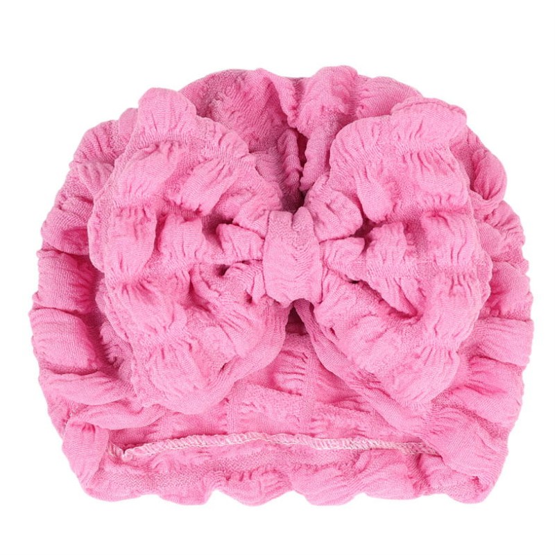 Newborn Headdress Supplier - 2024 New Cute Cotton Turban Solid Color Headband Bow