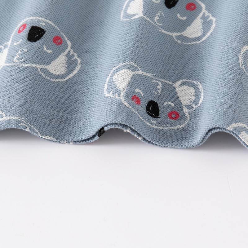 Men's Polo Shirt Factory - New Dinosaur Pattern Fog Blue Cute Lapel Short-sleeved Kids