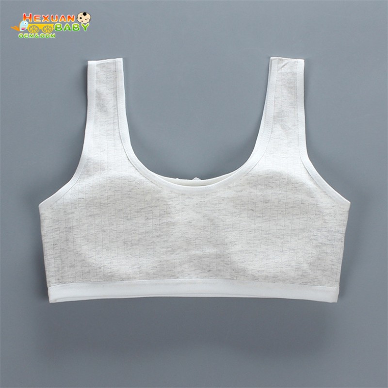 Teen Training Bra Supplier - Wholesale Comfortable 6 Color Cotton Kids Girls Sport Bras