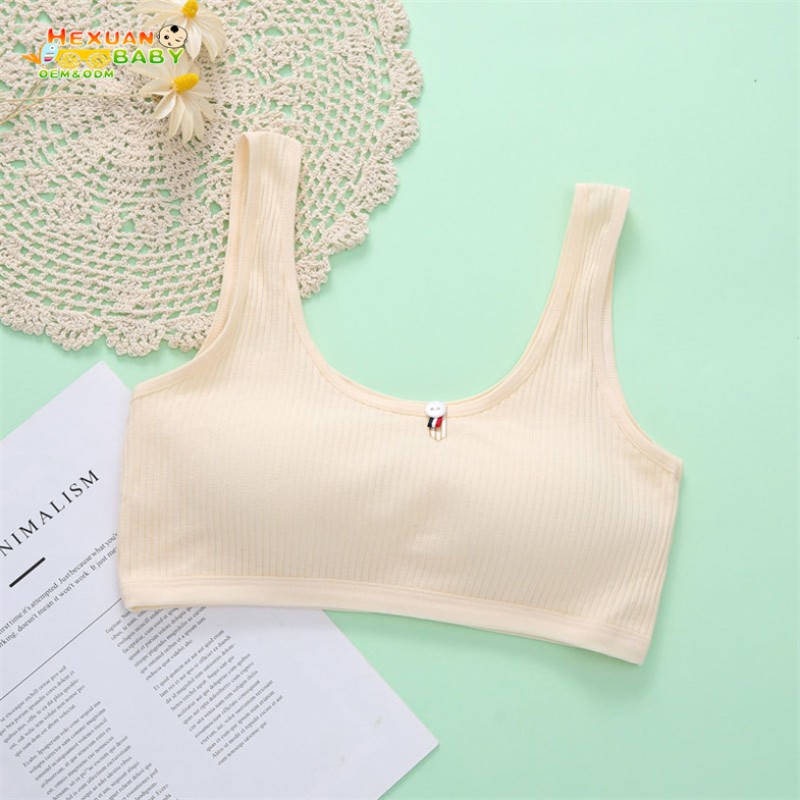 Young Girls Bra Manufacturer - Soft Cotton Lovely Prints Sport Bra Teen Training