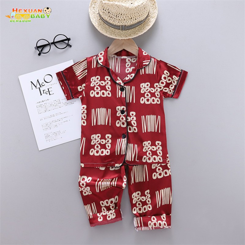 Kids Pajamas Factory - Set for 3 Years Old Plain Pajamas Silk for Children