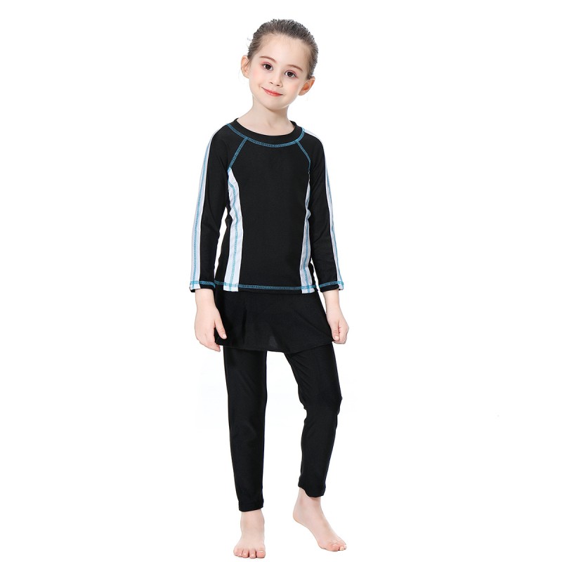 Muslim Swimwear Factory - 3PCS Thin Style Sporty Burkini Modest Bathing Suit Hijab