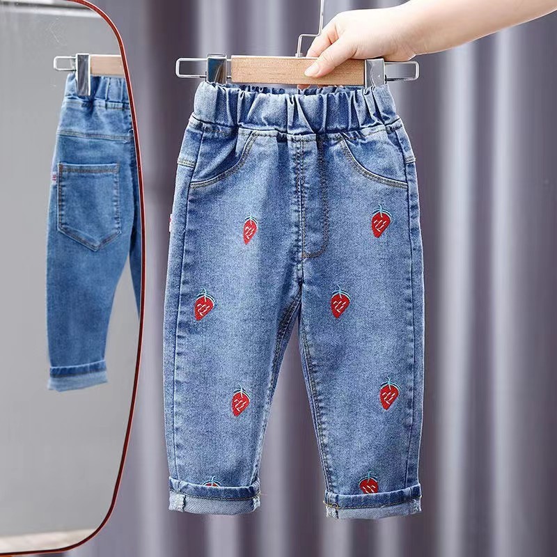 Girls Pants Factory - New Style Loose Fit Spring Autumn Stylish Long Jeans Toddlers