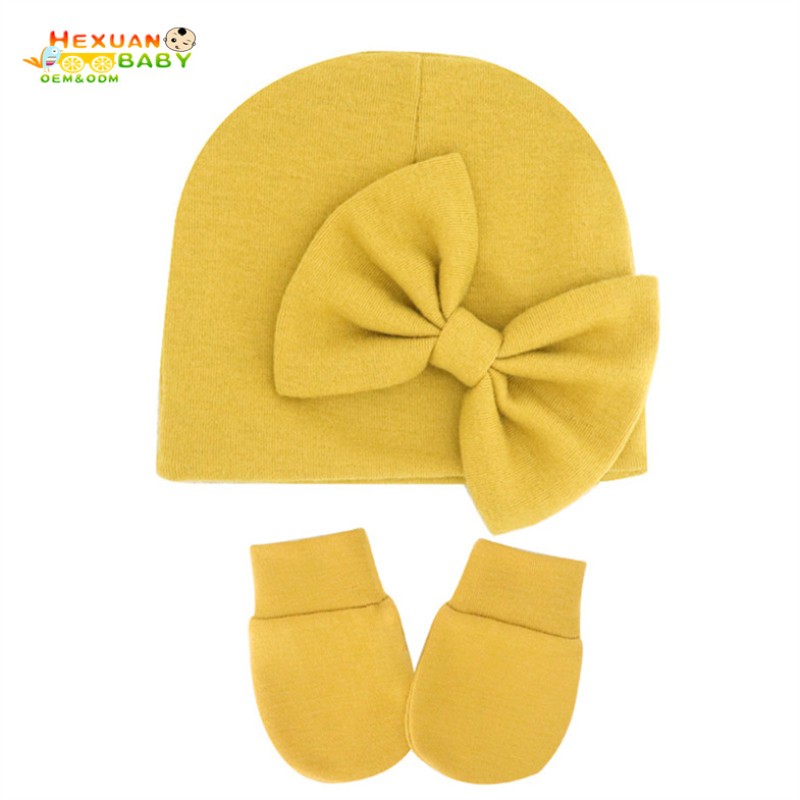 Newborn Set Manufacturer - Wholesale New Hot 3-Pieces Set Soft Cotton Mittens Socks