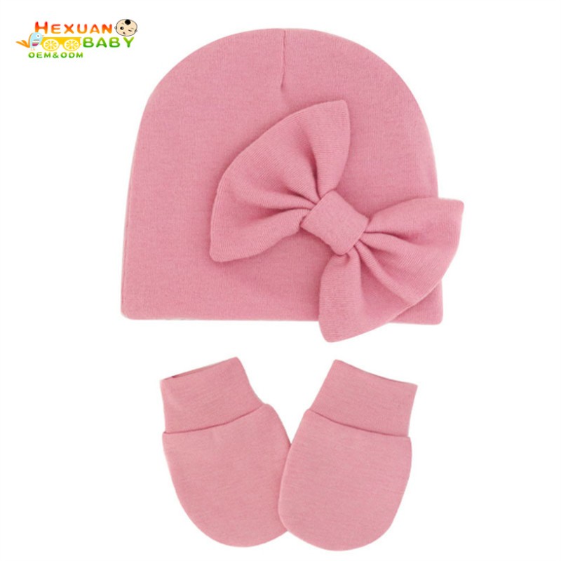 Newborn Set Manufacturer - Wholesale New Hot 3-Pieces Set Soft Cotton Mittens Socks