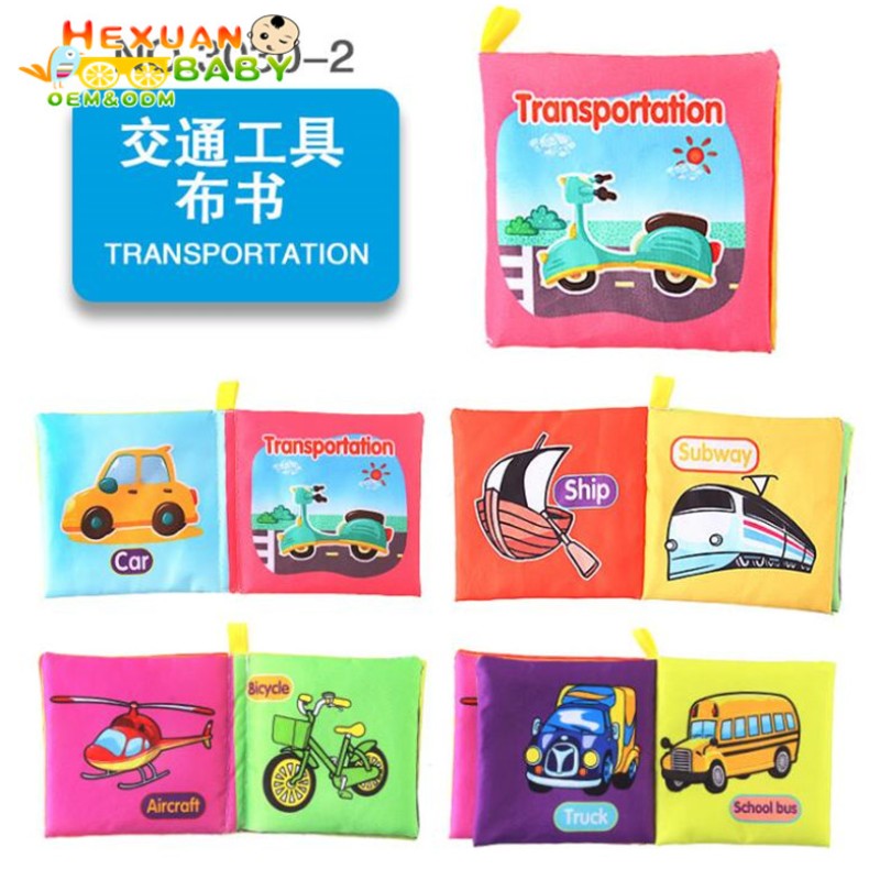 Stroller Toys Factory - Animal Stroller Rattle Soft Cloth Books Early Learning for Kids