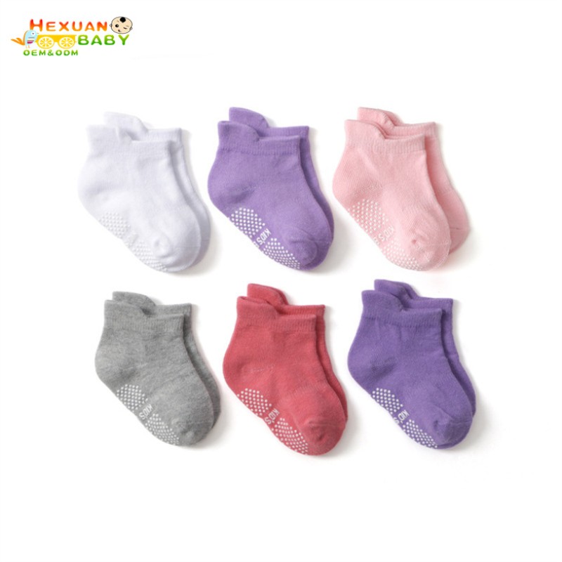 Cotton Baby Socks Manufacturer - Anti-Slip Kids Non-Slip Logo Pattern Boy Socks