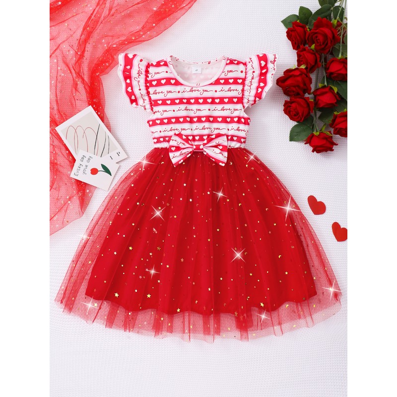 Kids Girls Dress Manufacturer - Short Sleeve Casual Cute Unicorn Butterfly Children Dress