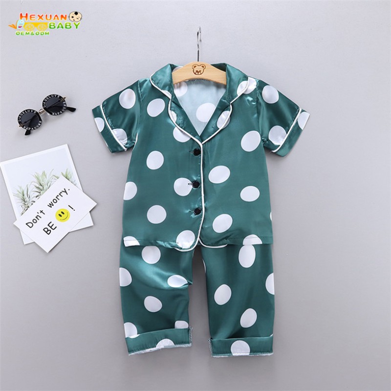 Kids Pajamas Factory - Set for 3 Years Old Plain Pajamas Silk for Children