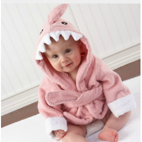Hooded Bathrobe Factory - Animal Cartoon Baby Towel Character 04 Kids Bath Robe