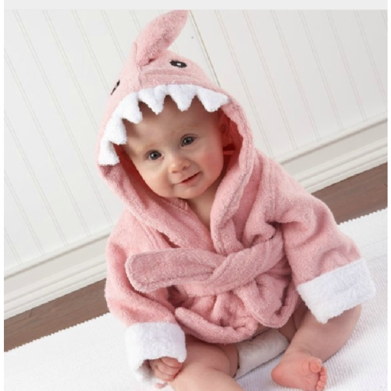 Hooded Bathrobe Factory - Animal Cartoon Baby Towel Character 04 Kids Bath Robe