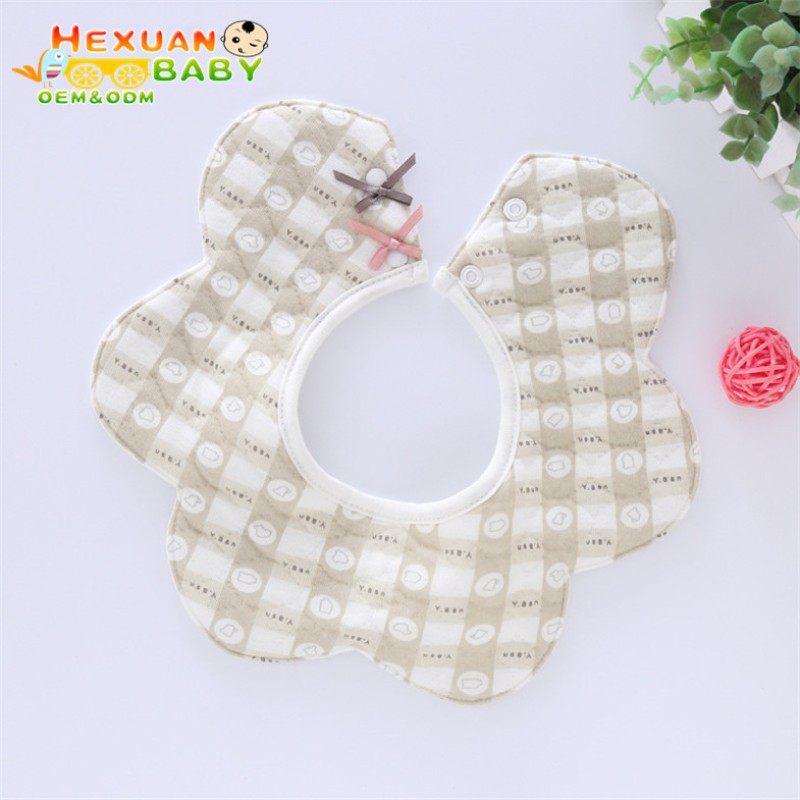 Burp Cloth Manufacturer - 360 Degree Rotatable Cotton Bandana Drool Bibs Boys Girls