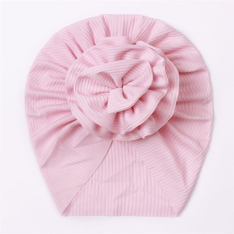 Baby Turban Hats Supplier - Fashion New Design Plush Ribbed Cotton Solid Color Soft