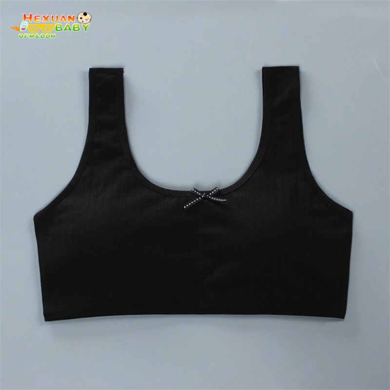 Teen Training Bra Supplier - Wholesale Comfortable 6 Color Cotton Kids Girls Sport Bras